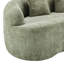 Canapé courbé vert avec accoudoirs ronds, canapé à compression avec 2 coussins, idéal pour les petits espaces et sans assemblage requis-1220455539