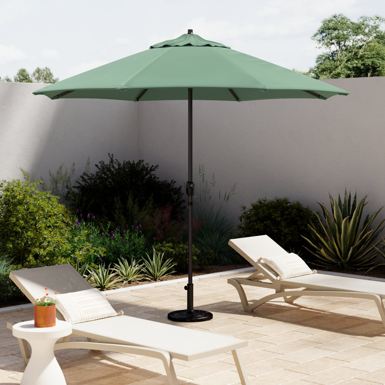 108'' Outdoor Umbrella, Spa Performance Canvas