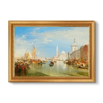 Venise: le Dogana et San Giorgio Maggiera, 1834-J.M.W. Turner - Toile encadrée sur mesure