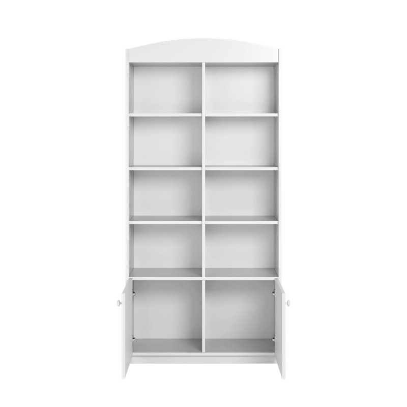 Cicero 186.20cm H X 90cm W No Subject Standard Kids Bookcase, White