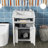 Pelaga 24"Bathroom Vanity Combo With Ceramic Sink
