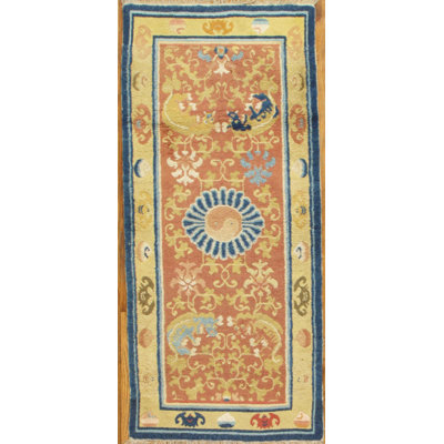 Art Deco Handmade Wool Oriental Area Rug