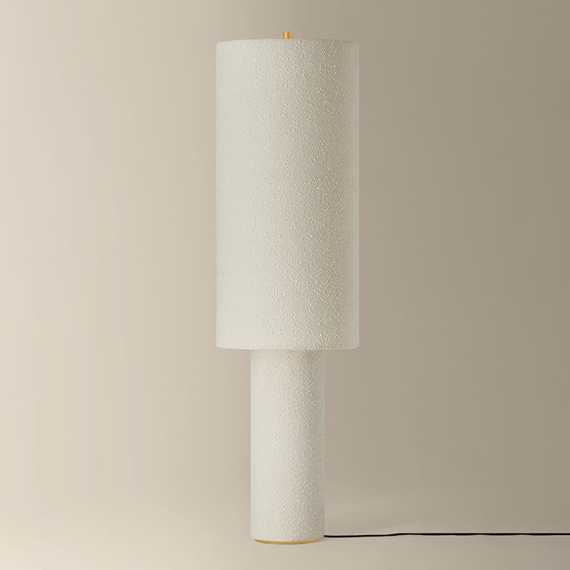Lampe sur pied en lin 1 lumière 55,25 "Sam par Hilary Matt x Mitzi