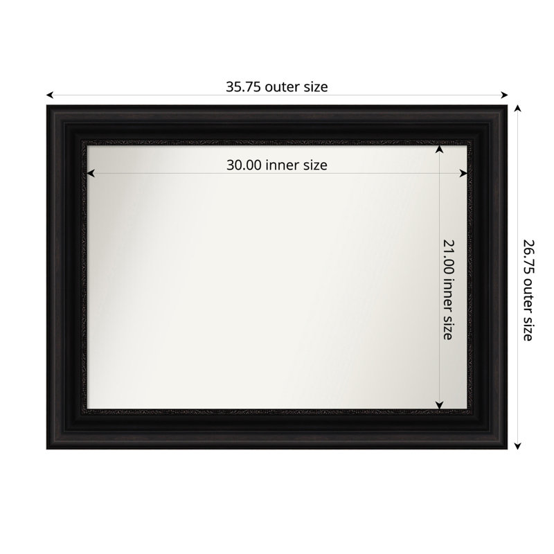 Senaiya Wall Mirror, Rectangle, 26.75" x 35.75"