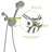 Multi Function Dual Shower Head - Shower System With 4.7" Rain Showerhead, 8-Function Hand Shower