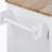 Rolling Kitchen Island with Storage, Kitchen Cart with Rubber Wood Top, 3 Drawer, 2 Slide-Out Shelf and Internal Storage Rack, Kitchen Island on Wheels with Spice Rack & Tower Rack, White-21533208