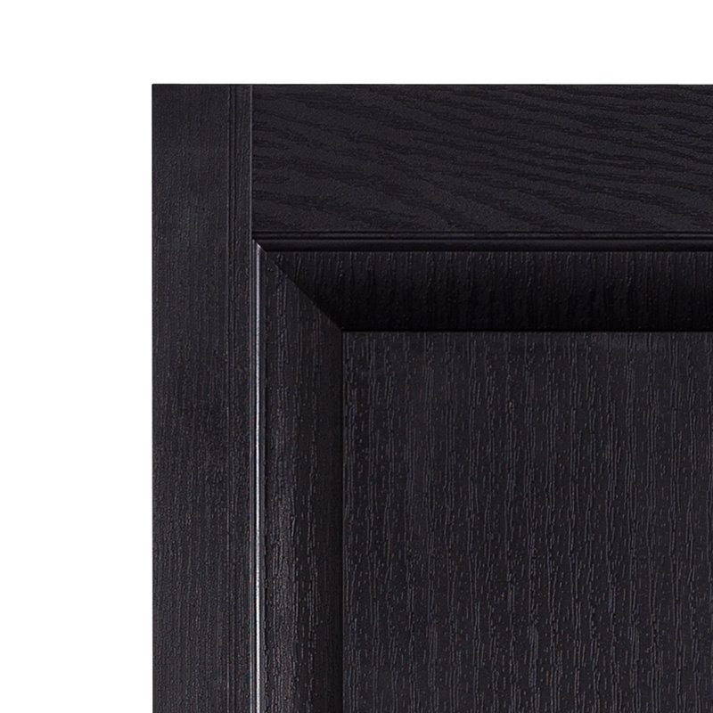 Premier Black Polypropylene Raised Panel Exterior Shutters, 15" x 67"