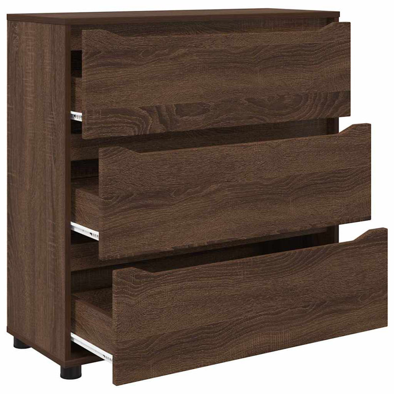 80cm W Chest of Drawers, Brown Oak