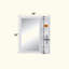 Miroir mural avec rangement Rashad-404376791