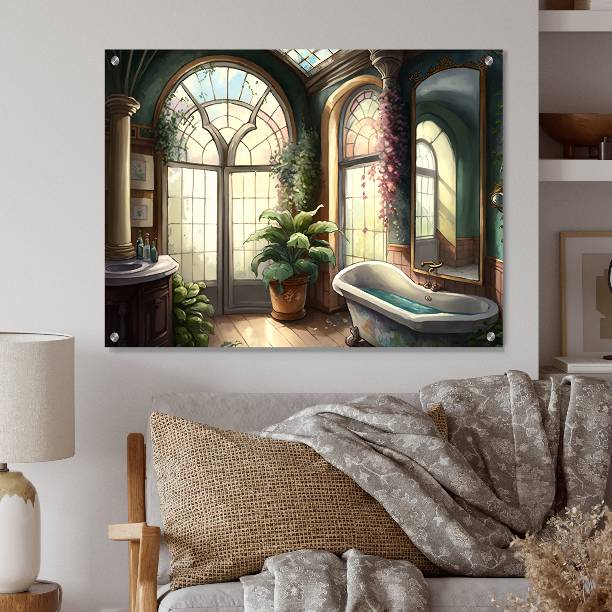 Lark Manor™ Victorian Bathroom I - Bathroom Acrylic Wall Art Decor ...