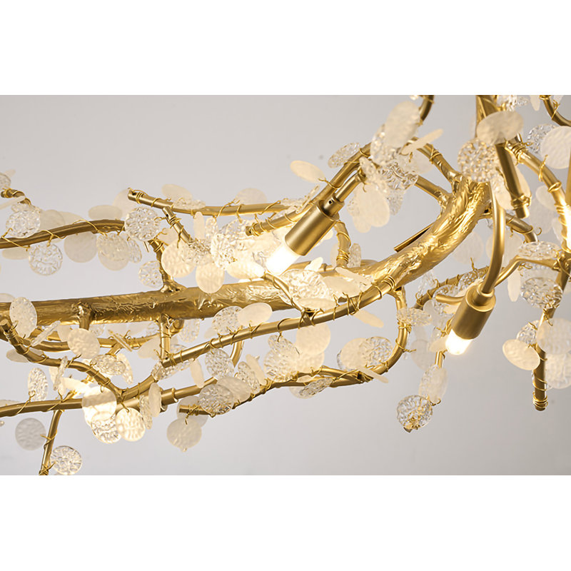 Lustre transitionnel en aluminium 18 lumières 
