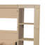 Charmant lit simple escamotable avec 3 supports de rangement, lit pliant peu encombrant pour une vie confortable-110082267