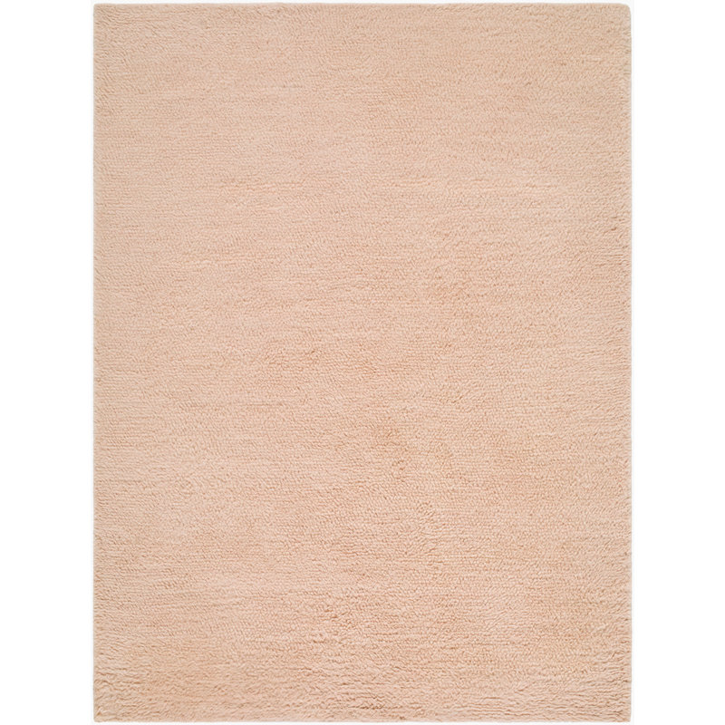 Tapis fait à la main Snuggle, Rectangulaire 8 pi x 10 pi, Rosé