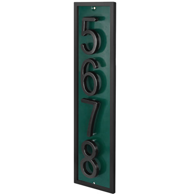 Plaque d'adresse flottante en aluminium Royal Shade