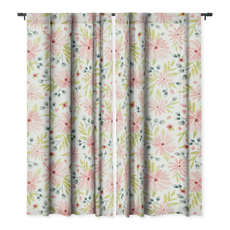 Lizabeta Blackout Curtain Pair, 50" W x 63" L