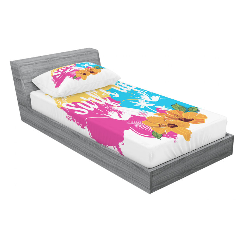 Microfiber Sheet Set, Twin XL Sheet Set with Fitted Sheet