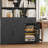 70.9" H 8-Cube Bookcase with 3 Drawers & Adjustable Shelf-1658220982