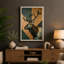 Geometric Deer Head Modern - Wrapped Canvas-824883009-824883130