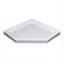 36 inch x 36 inch x 4 inch White ABS Neo-Angle Shower Base with Anti-Skid Surface