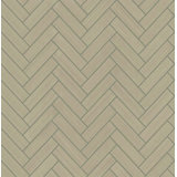 Chevron Vinyl Peel & Stick Metallic Wallpaper Roll
