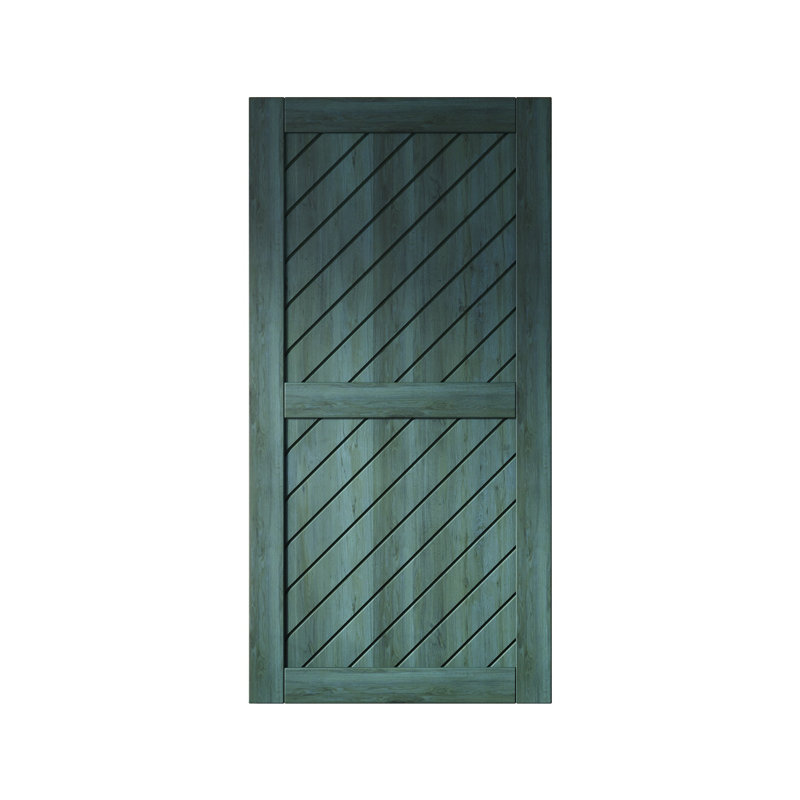 Porte de grange en bois de pin à finition inclinée et à finition haute en pin royal de 80 po Homacer (quincaillerie non incluse) (utilisation intérieure seulement)