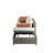 Beige Fabric & Gray All-Weather Wicker Patio Sofa & Ottoman With 2 Toss Pillows, Patio Set, Outdoor Sofa Set, Conversation Set