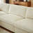 130" Modular Oversized Sectional Sofa with Movable Ottoman and Washable Zippered Pillows and Back Cushions-349965269