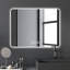 Miroir de salle de bain avec lumières à DEL avant et rétro-éclairé