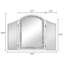 Miroir moderne à trois volets avec incrustation de diamant concassé, miroir de meuble-lavabo argenté 32 x 24 po pour chambre à coucher, salle de bain, miroirs glamour pour manteau de cheminée de hall d'entrée mural-652954596