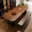 Walnut solid wood rectangular dining table-958070594