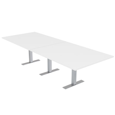 Rectangle Conference Table with Metal T Base