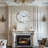 Round Wall Clock Twinkle Crystal Diamond Wall Clock With Silver Beveled Glass Edging
