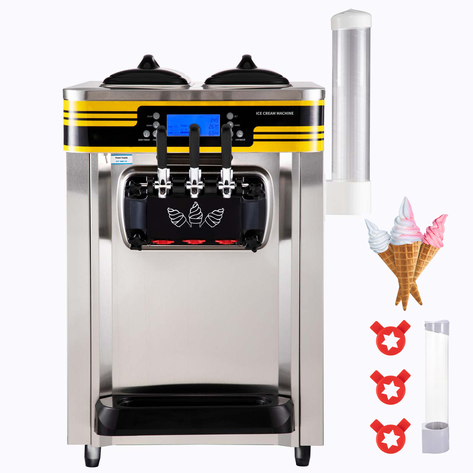VEVOR Countertop Soft Serve Ice Cream Maker | Wayfair