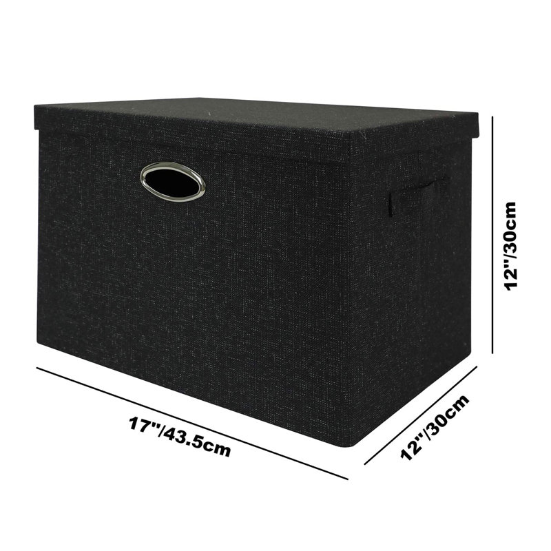 Posprica Fabric Bin, Black