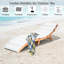 Chaise de patio pliante avec coussins McAlester