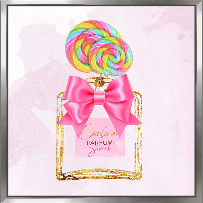 Sweet Perfume (Square) par By Jodi - impression, Cadre flottant argent, H 31,5 po x l 31,5 po x P 2 po