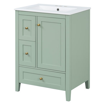 Meuble-lavabo de 24 po avec rangement