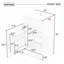 Meuble-lavabo 20 po avec lavabo en céramique, tablette réglable-720925801