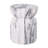 Eos 18.9"H Modern Outdoor MGO Side Table with Sculptural Fluted Design-125959554