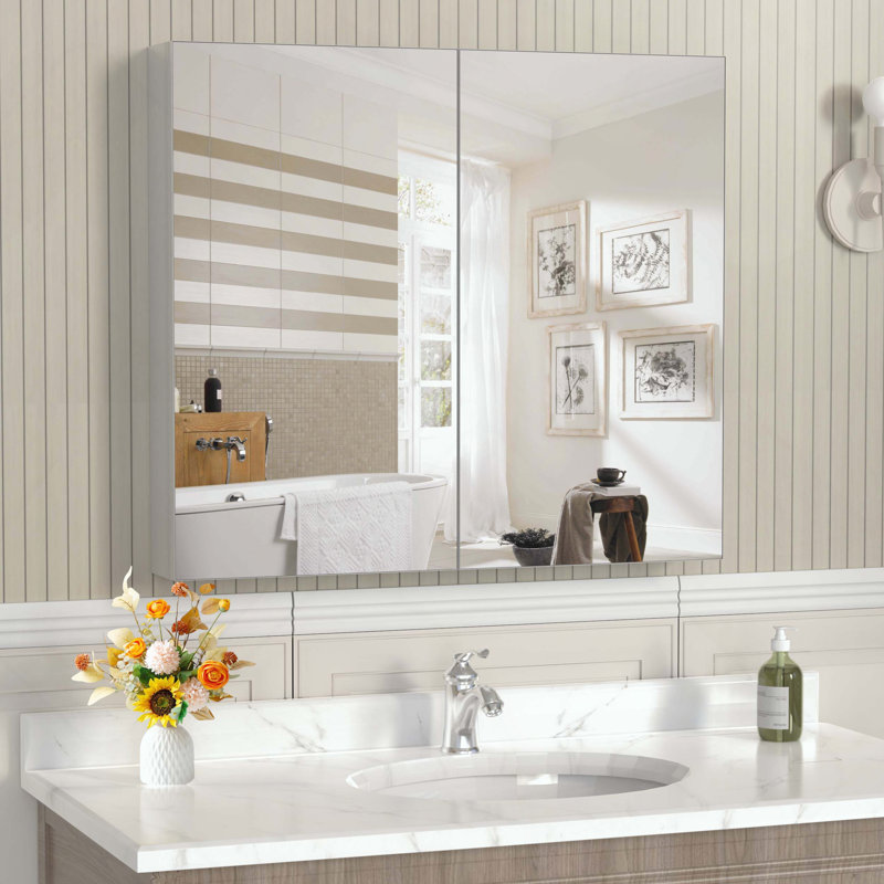 Pharmacie avec miroir, Argent
