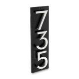 Floating Modern 6" Number Vertical Address Plaque (3 Characters)