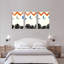 «Tropical Monstera Leaves and Moon Phases», art mural tendu sur toile abstraite (ensemble de 3)-1777761484