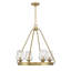 8 - Light Wagon Wheel Chandelier-1188141761
