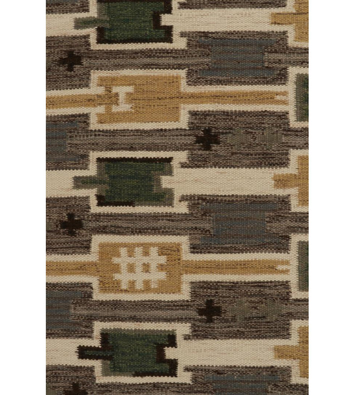 Scandinavian Wool Geometric Area Rug, Rectangle 12' x 16'