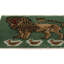 Vintage  Turkish Rug, Green With Brown Lion Pictorial - Rug & Kilim