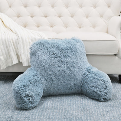 Shaggy Backrest Faux Fur Pillow Cover & Insert