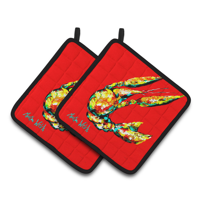 Caroline's Treasures Crawfish Polyester Potholder