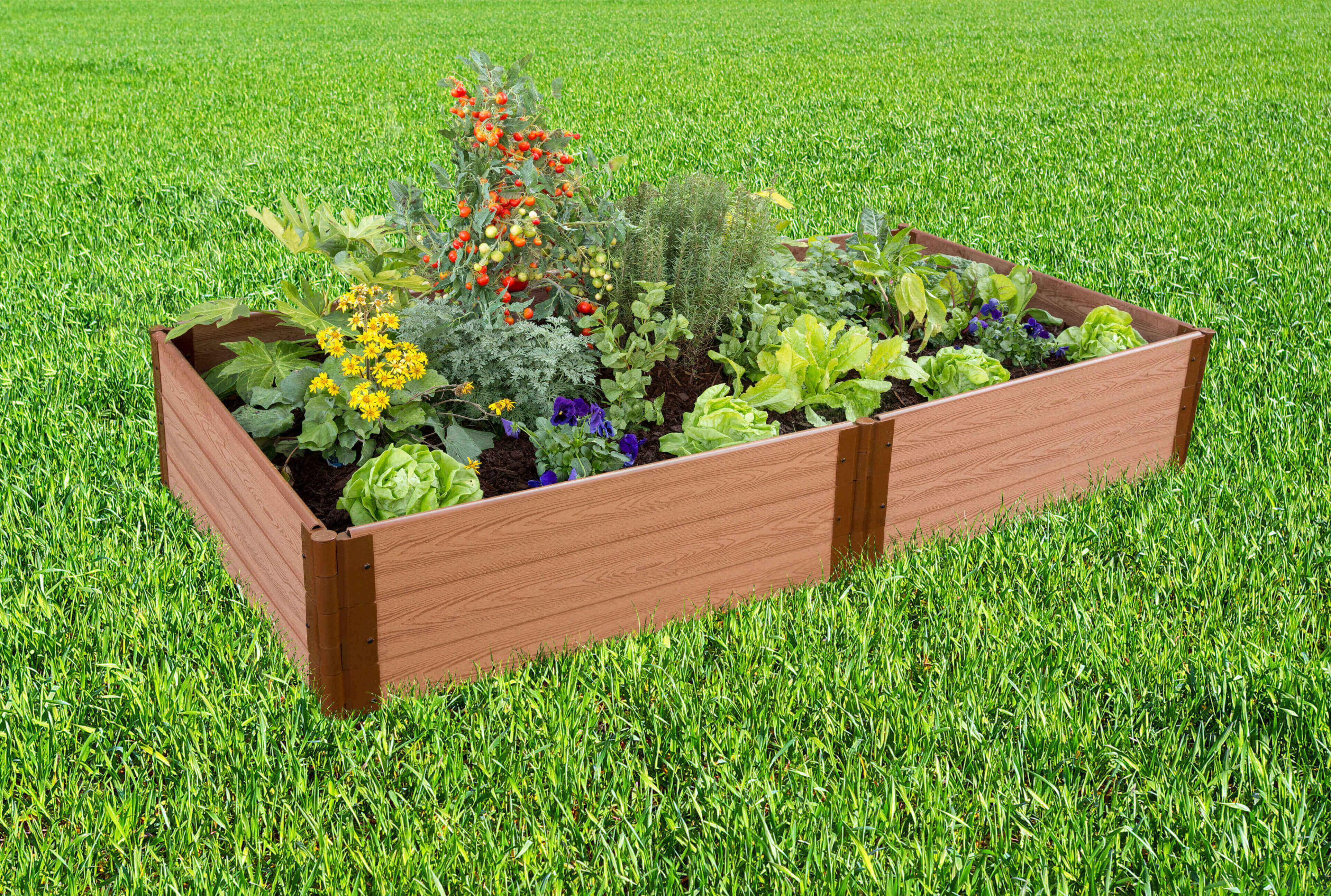 Arlmont & Co. Naylor Handmade Wood Outdoor Raised Garden Bed