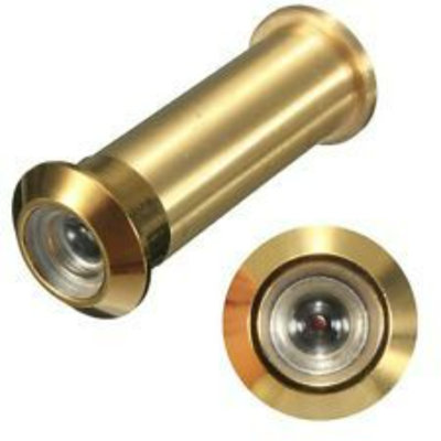 1/2 in. 190-Degree Bright Brass Door Viewer