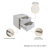 18" Nightstand In White (2-Drawer)-1999107574